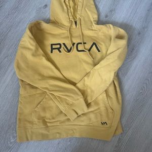 yellow rvca hoodie